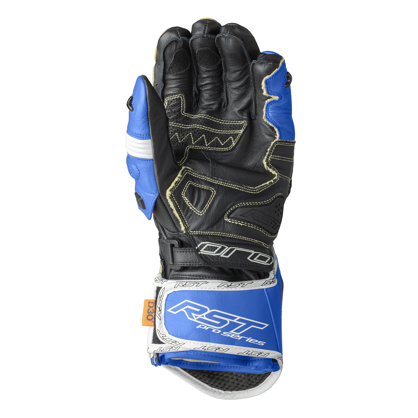 RST RST Pro Series GP D30 Gloves Black / Blue - Side View