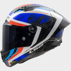 LS2 FF805 THUNDER GP AERO RAUTE BLUE RED-06 (Includes Additional Dark Visor)