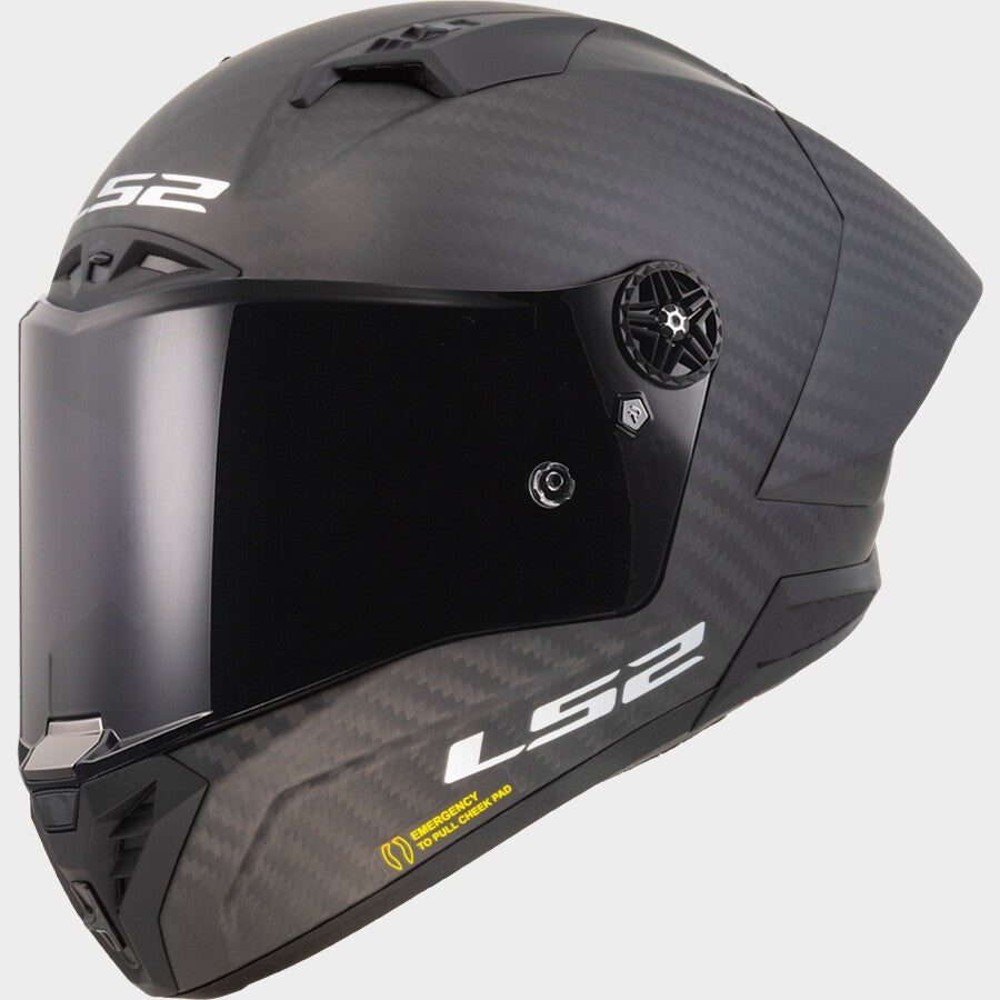 LS2 FF805 THUNDER GP AERO SPOILER MATT BLACK (Includes Additional Dark Visor)