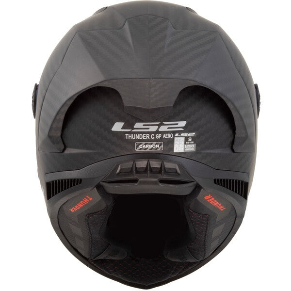 LS2 FF805 THUNDER GP AERO SPOILER MATT BLACK (Includes Additional Dark Visor)