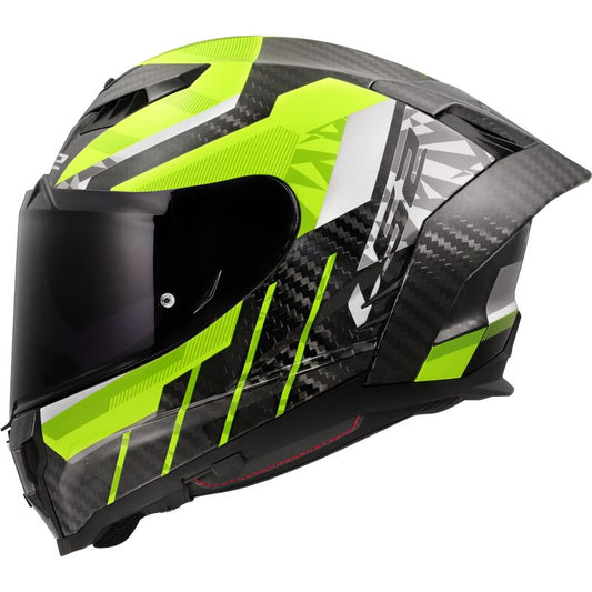 LS2 FF807 DRAGON TRAX H-V YELLOW HELMET   (Includes Additional Dark Visor)