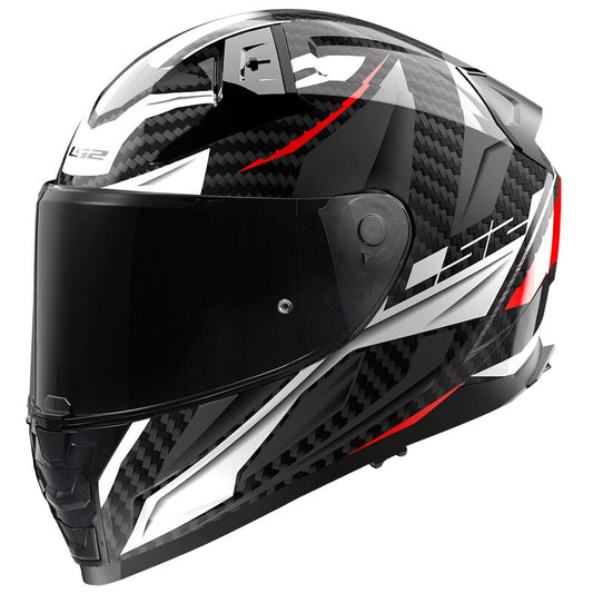 LS2 FF811 VECTOR 2 C SAVAGE WHITE RED GREY (Includes Additional Dark Visor)