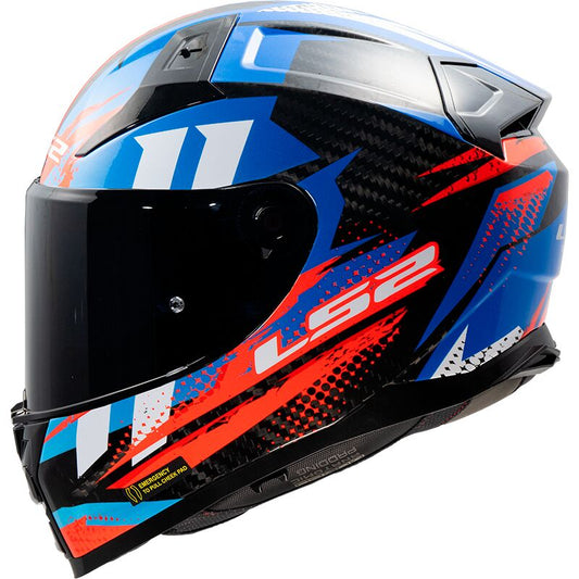LS2 FF811 VECTOR 2 C TANTIC RED BLUE  (Includes Additional Dark Visor)