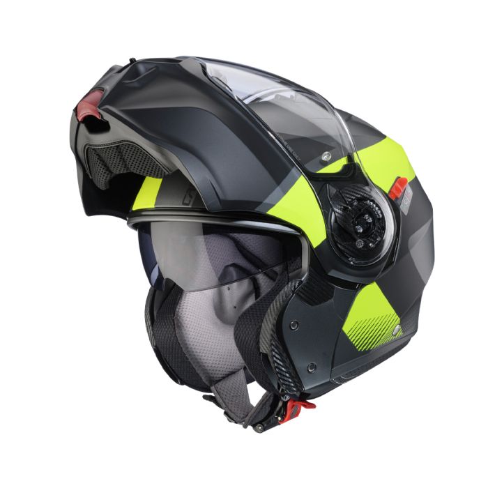 Caberg Duke Evo Indy Matt Gun Metal/Yellow Fluo/Black Helmet