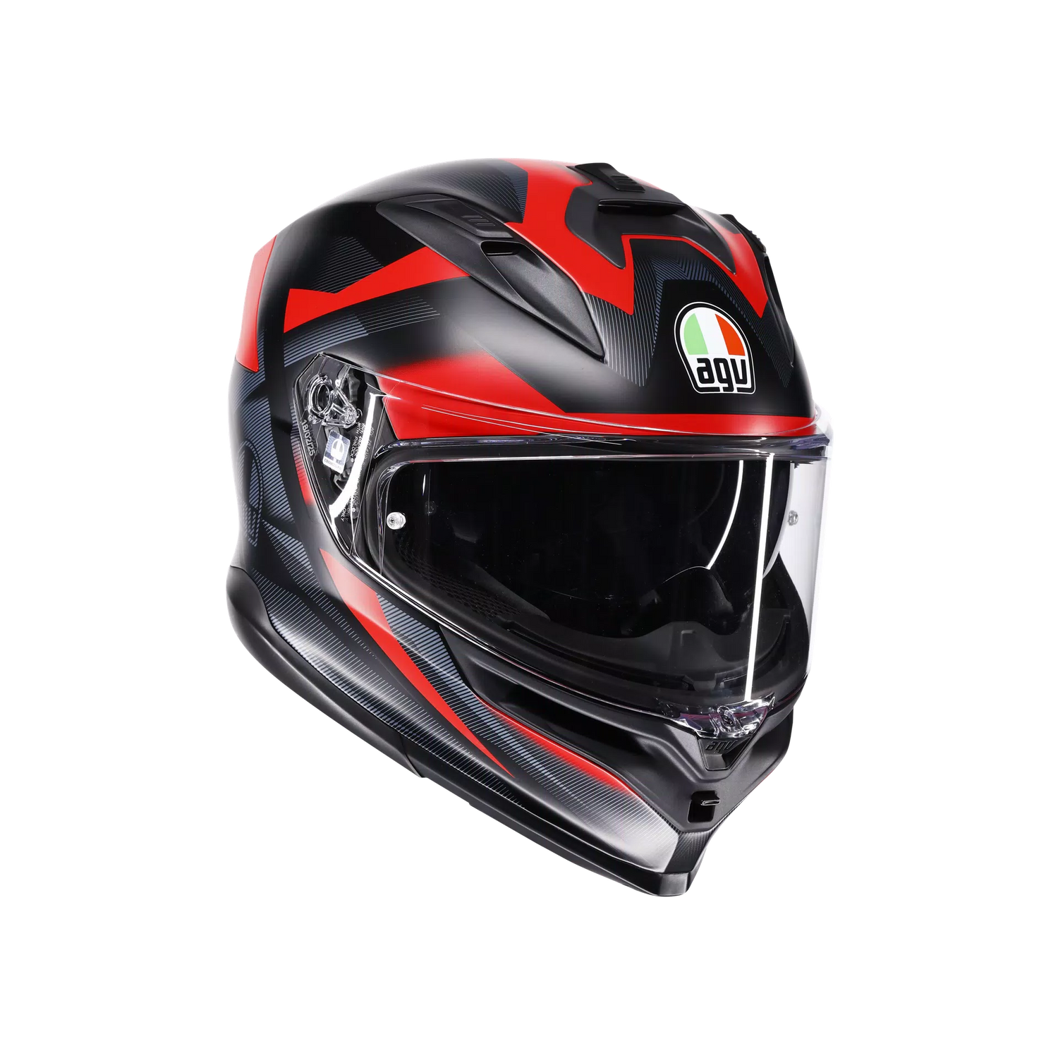 AGV AGV K7 GLIMPSE - Matt Black / Red - Side View