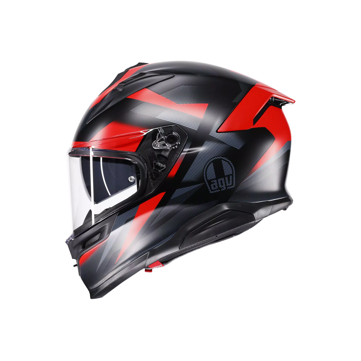 AGV AGV K7 GLIMPSE - Matt Black / Red - Front View