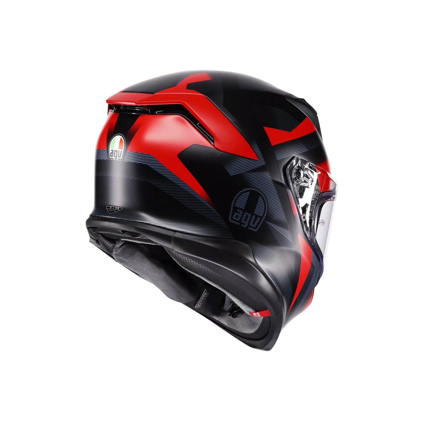 AGV AGV K7 GLIMPSE - Matt Black / Red - Detail View