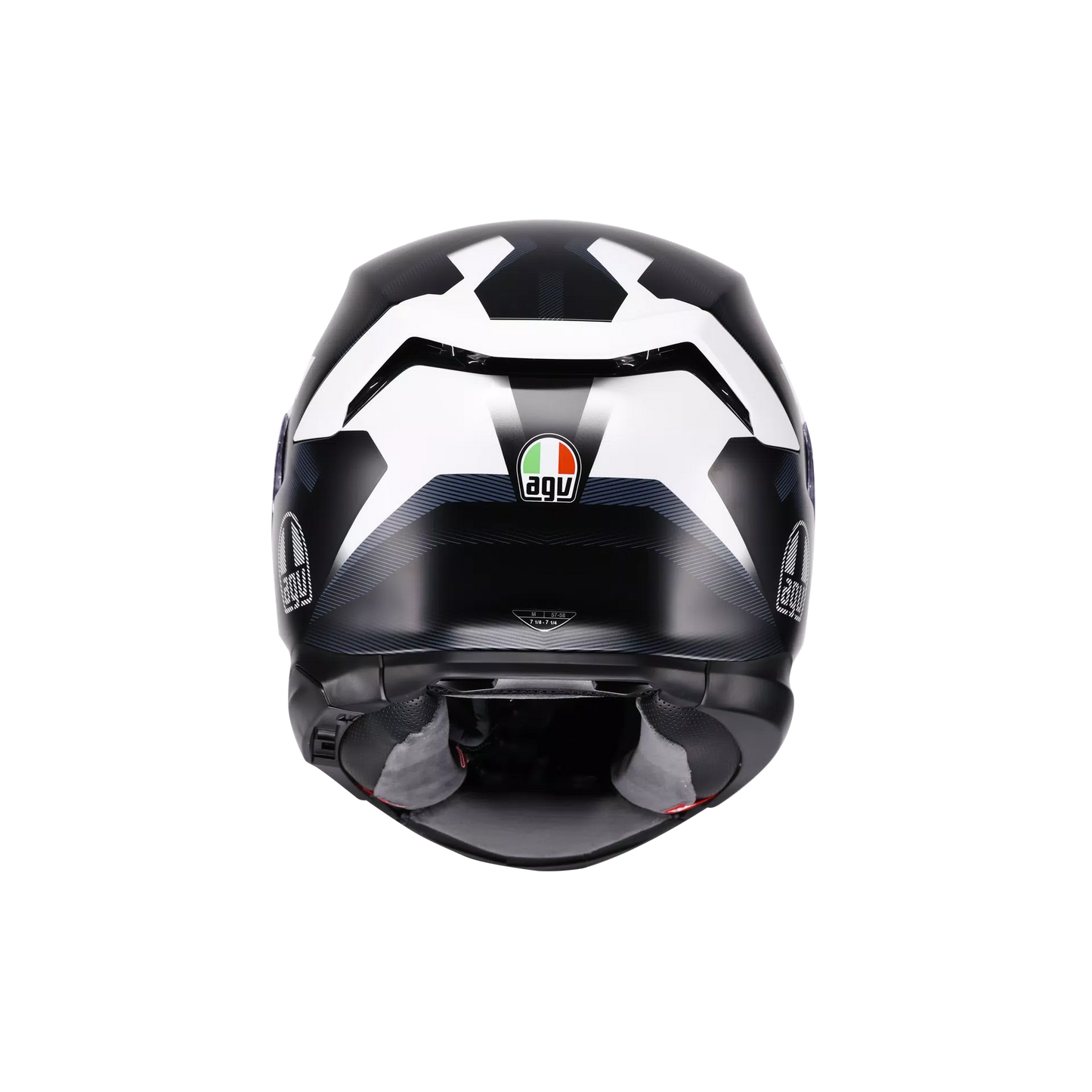 AGV AGV K7 GLIMPSE - Matt Black / White - Interior View