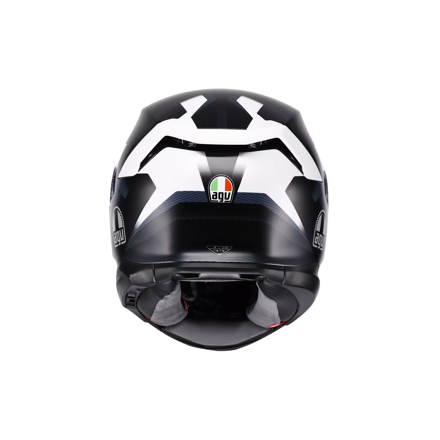 AGV AGV K7 GLIMPSE - Matt Black / White - Interior View