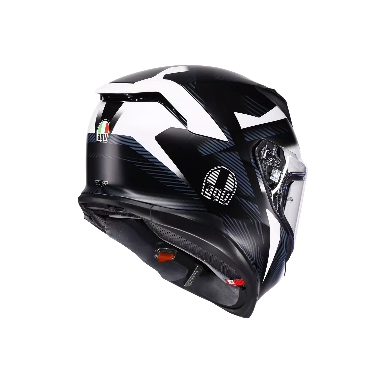 AGV AGV K7 GLIMPSE - Matt Black / White - Detail View
