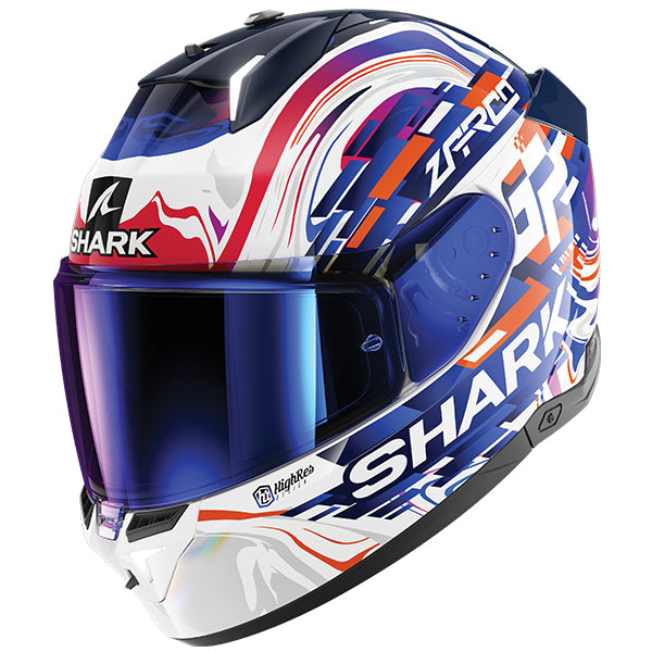 Shark SHARK SKWAL i3 ZARCO GP DE FCE WVB  (CLEAR AND IRIDIUM VISOR) - Front View