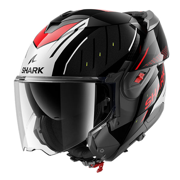 Shark SHARK OXO RYDGER Black / Silver / Red - Side View