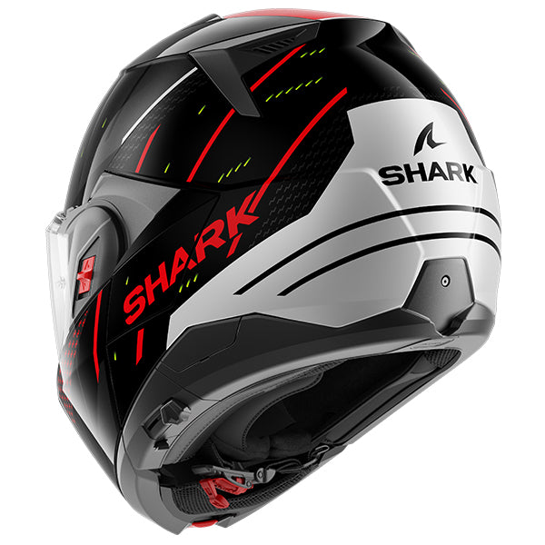 Shark SHARK OXO RYDGER Black / Silver / Red - Interior View