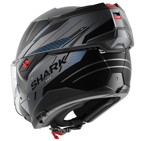 Shark SHARK OXO RYDGER Matt Anthracite / Black - Rear View