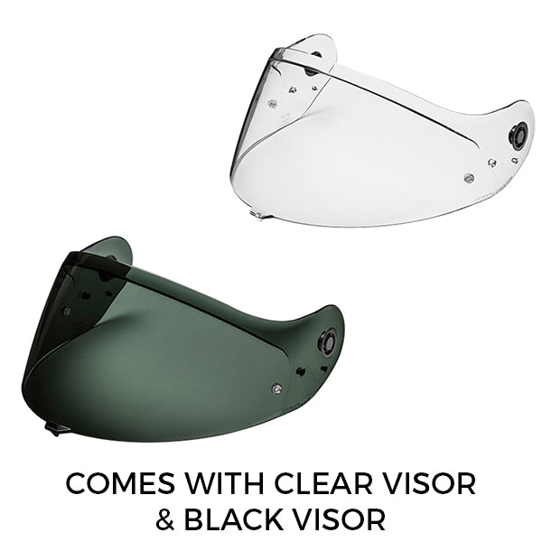 NOLAN X-552 UC TRIPLONERO 323 (Clear and Dark Visor Included)