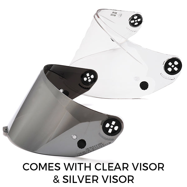 NOLAN X-804 RS ASSO DI PICCHE 342 (CLEAR AND SILVER VISOR INCLUDED)