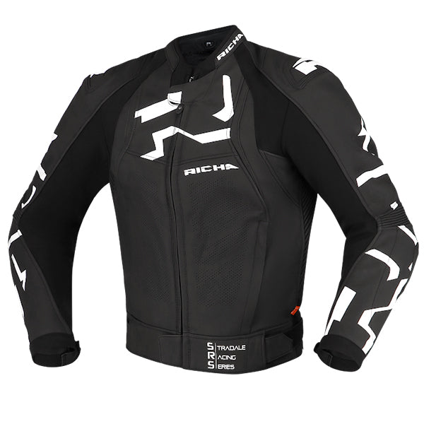 Richa RICHA STRADALE JACKET BLACK/WHITE - Front View