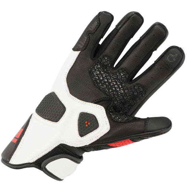 RICHA STRADALE STEALTH GLOVES Black/White/Red