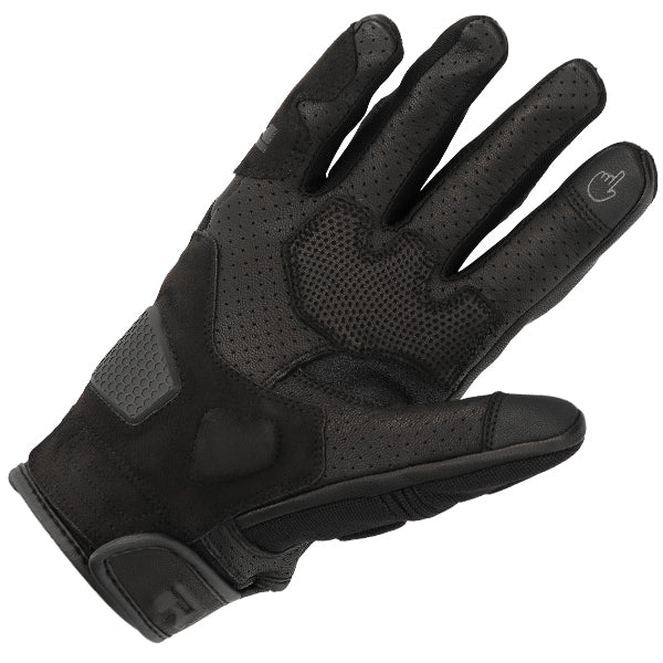 RICHA STRADALE SUMMER GLOVES BLK/BLK