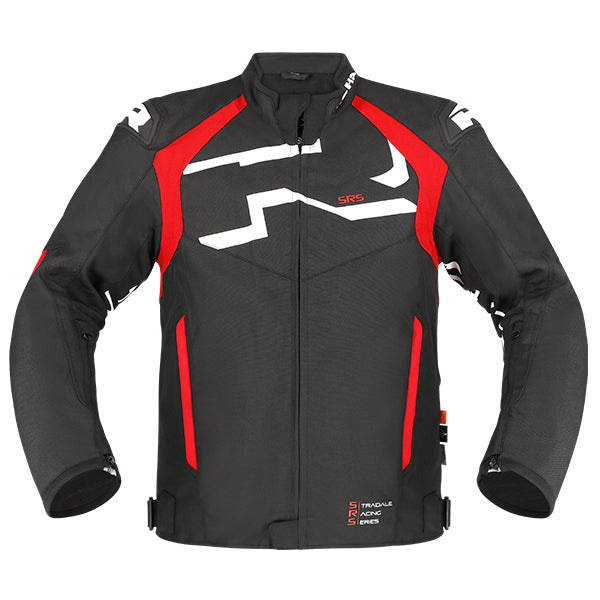 Richa RICHA STRADALE TEXTILE WP JACKET BLK/WH/RD - Side View