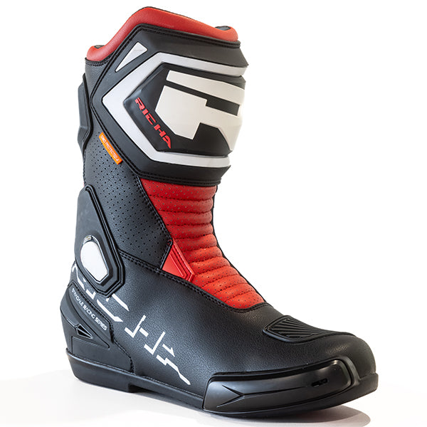 Richa RICHA STRADALE BOOT BLACK RED - Rear View