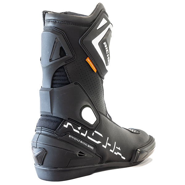 Richa RICHA STRADALE BOOT BLACK WHITE - Rear View