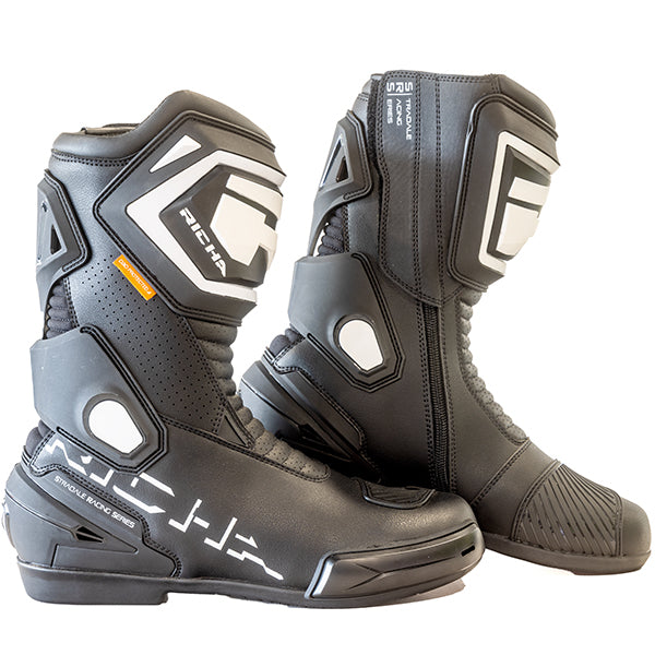 Richa RICHA STRADALE BOOT BLACK WHITE - Front View