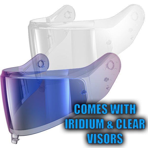 Shark SHARK SKWAL i3 ZARCO GP DE FCE WVB  (CLEAR AND IRIDIUM VISOR) - Detail View
