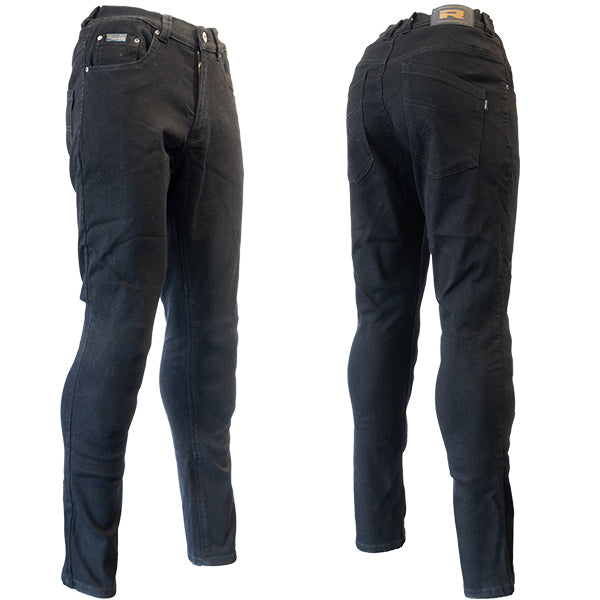 Richa RICHA ORIGINAL PRIME JEANS SHORT BLACK - Front View