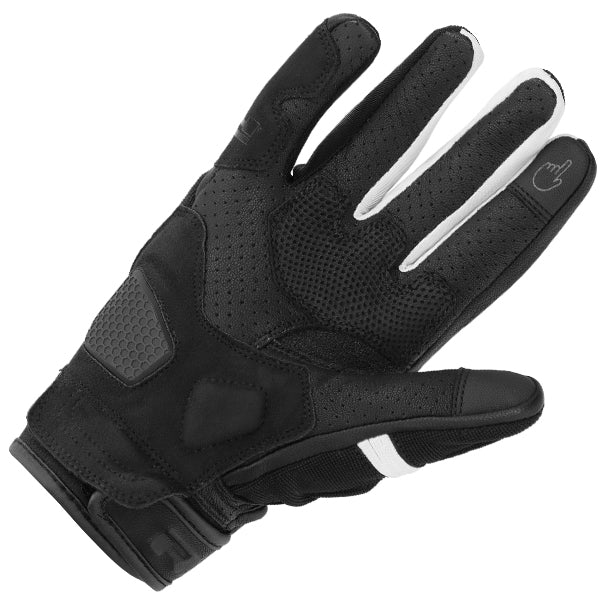 RICHA STRADALE SUMMER GLOVES BLACK/WHITE