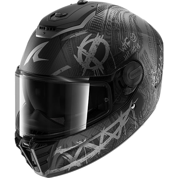 Shark SHARK SPARTAN RS CARBON SHIEVER DAS - Front View
