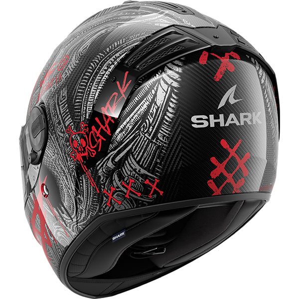 Shark SHARK SPARTAN RS CARBON SHIEVER DAR - Rear View