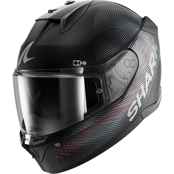 Shark SHARK D-SKWAL 3 SP LYNE Black / Anthracite / Red - Front View