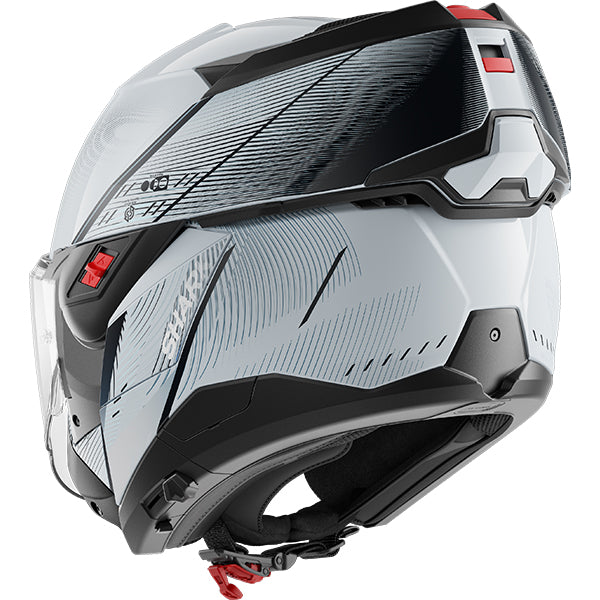 Shark SHARK OXO SPEED-TECH Silver / White / Black SWK - Rear View