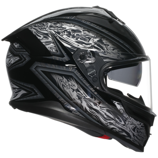 AGV K7 DAMASCUS - BLACK/SILVER