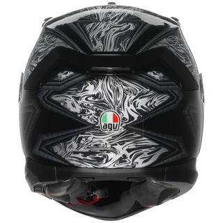 AGV K7 DAMASCUS - BLACK/SILVER