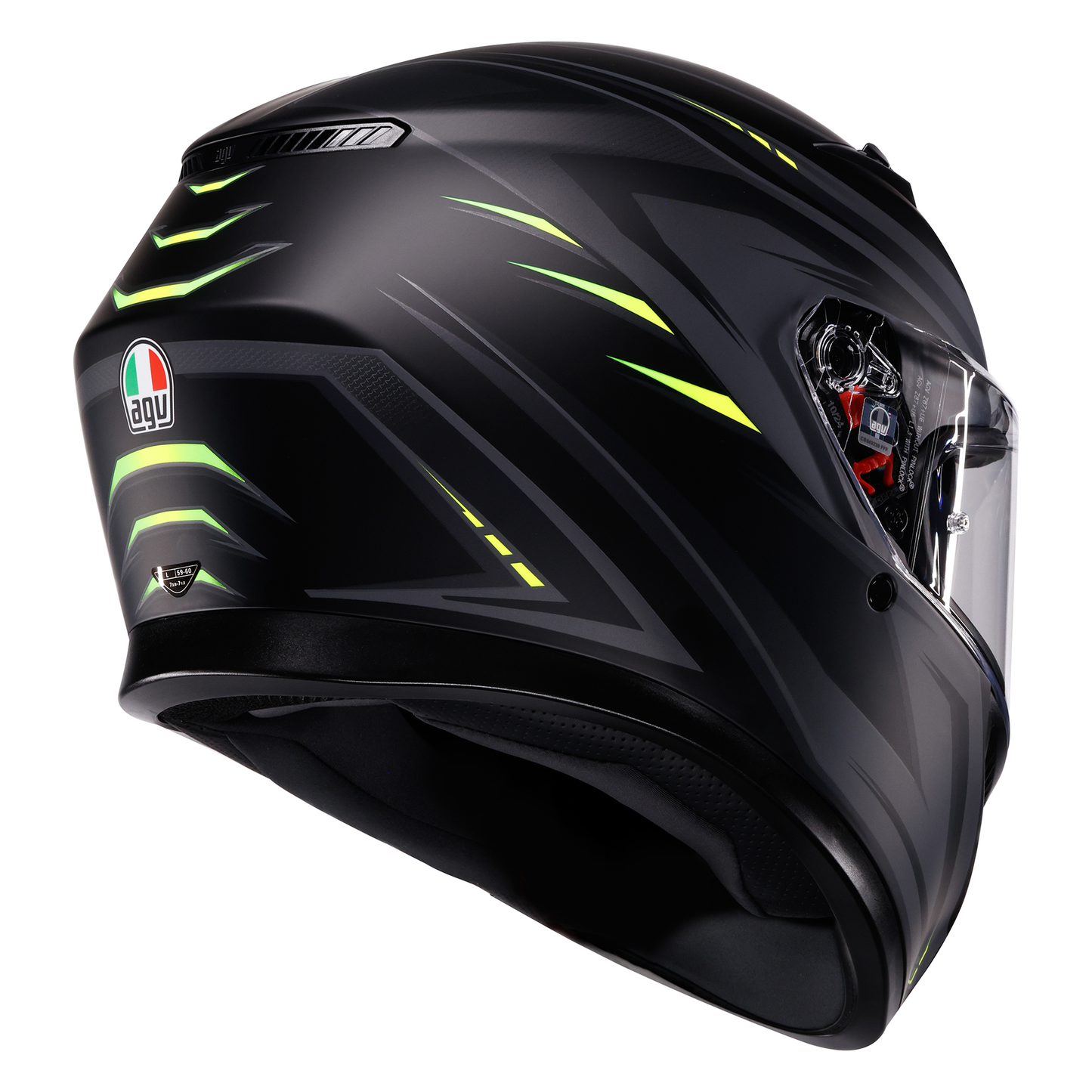 AGV AGV K3 SYTH - BLACK/YELLOW - View 6