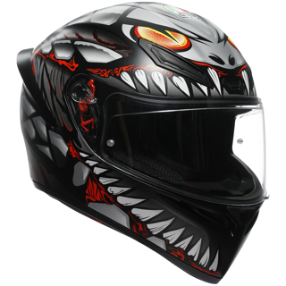 AGV K1-S LYZARD - BLACK/GREY/RED