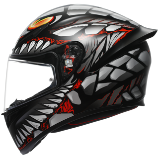 AGV K1-S LYZARD - BLACK/GREY/RED