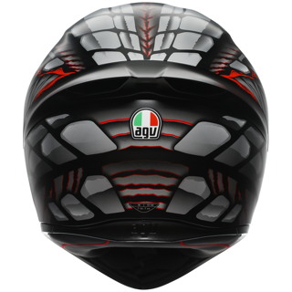 AGV K1-S LYZARD - BLACK/GREY/RED