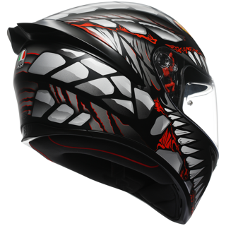 AGV K1-S LYZARD - BLACK/GREY/RED