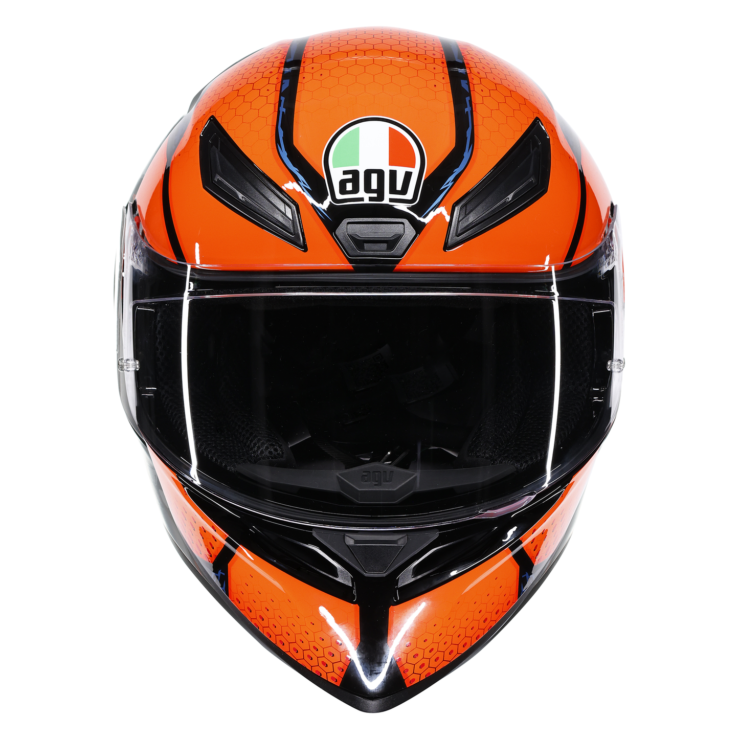 AGV AGV K1-S Speedarmour Black / Orange / Blue - Detail View