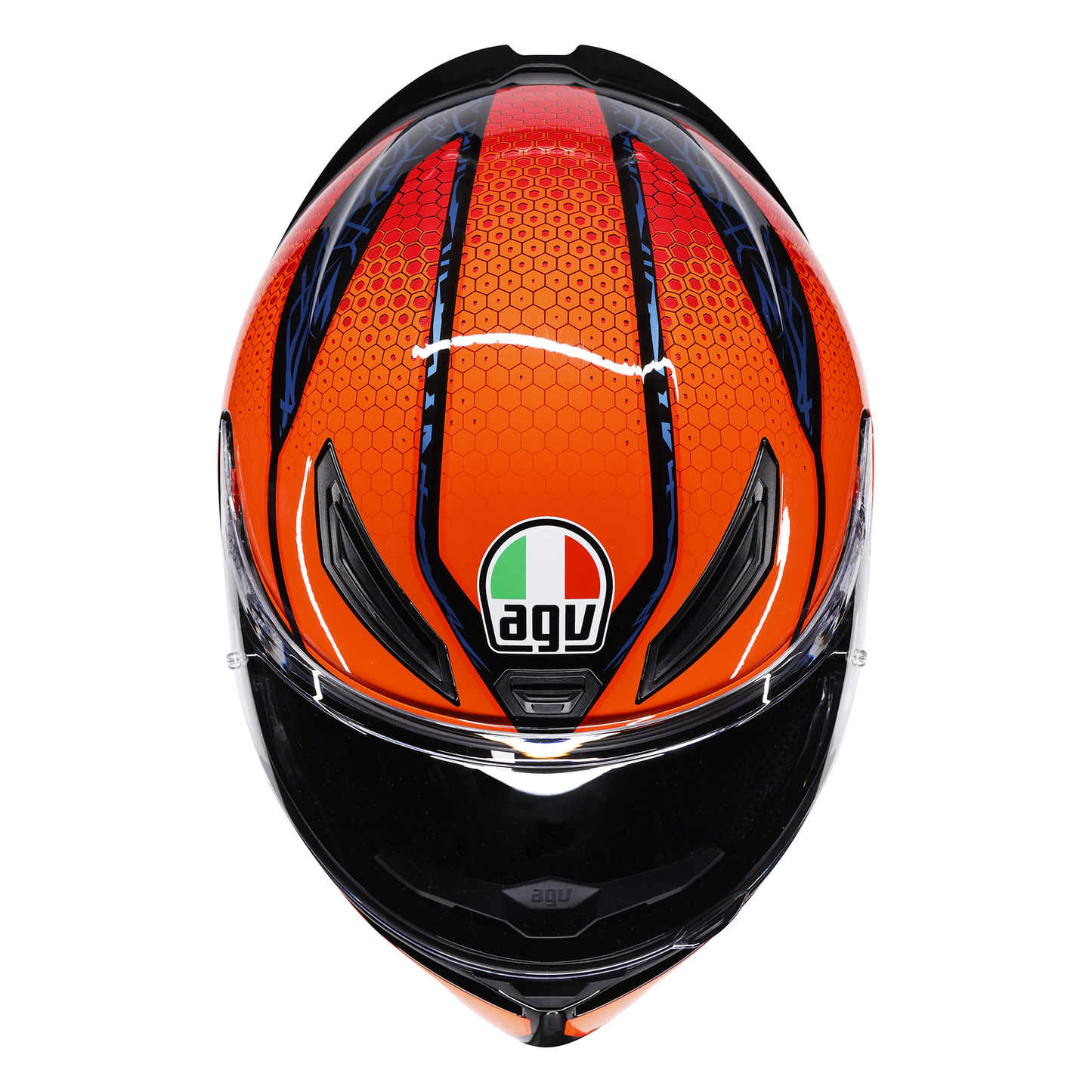 AGV AGV K1-S Speedarmour Black / Orange / Blue - Interior View