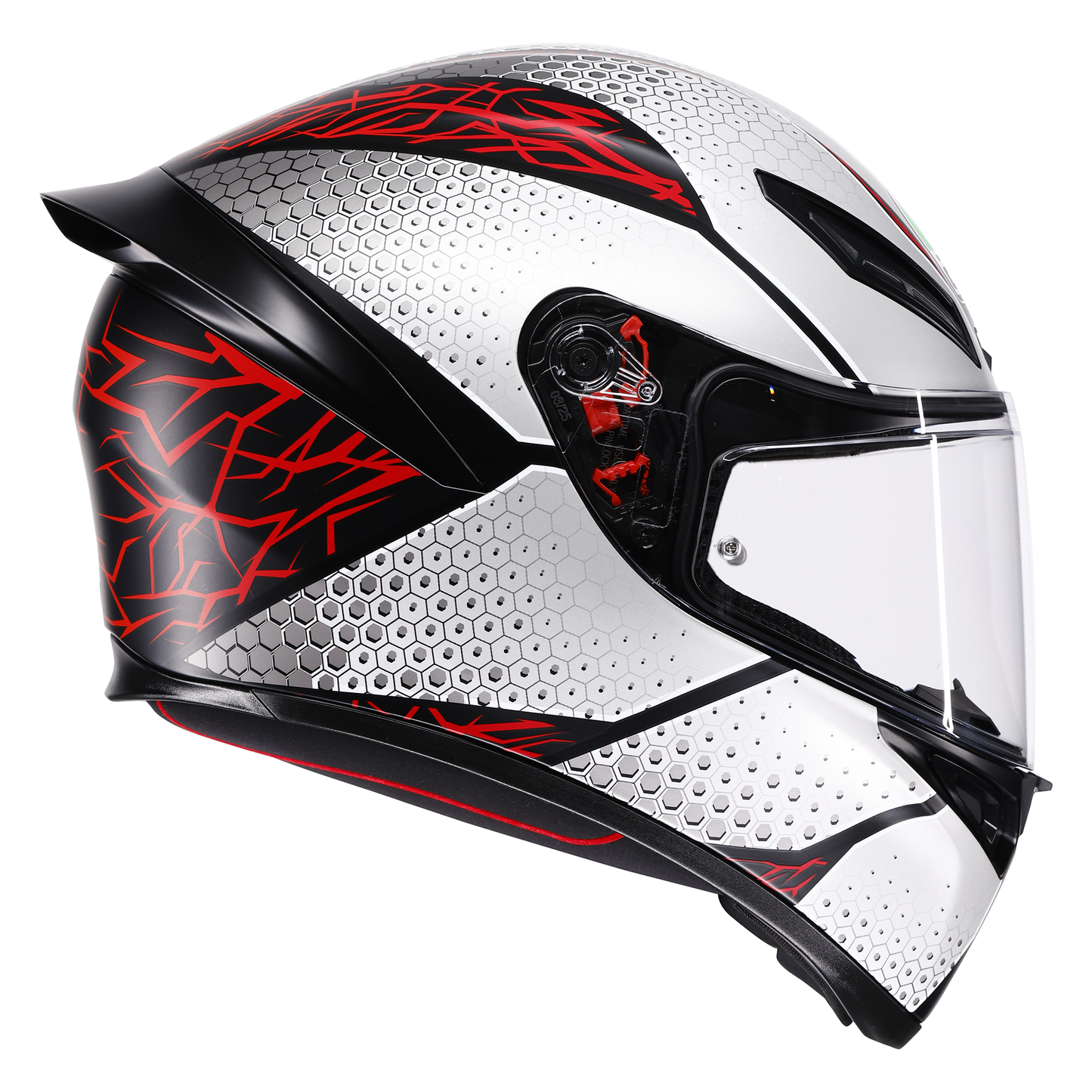 AGV AGV K1-S Speedarmour Matt Black / Grey /Red - Side View