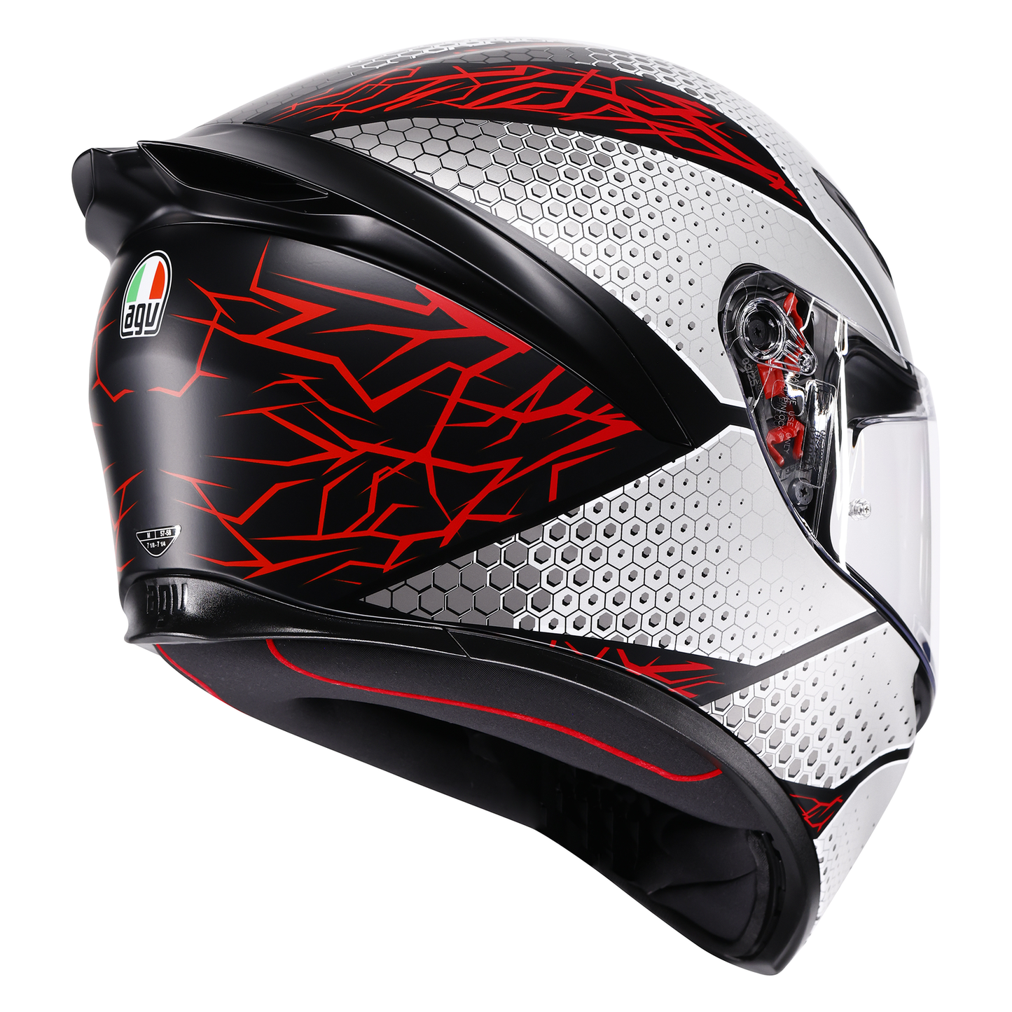 AGV AGV K1-S Speedarmour Matt Black / Grey /Red - Detail View