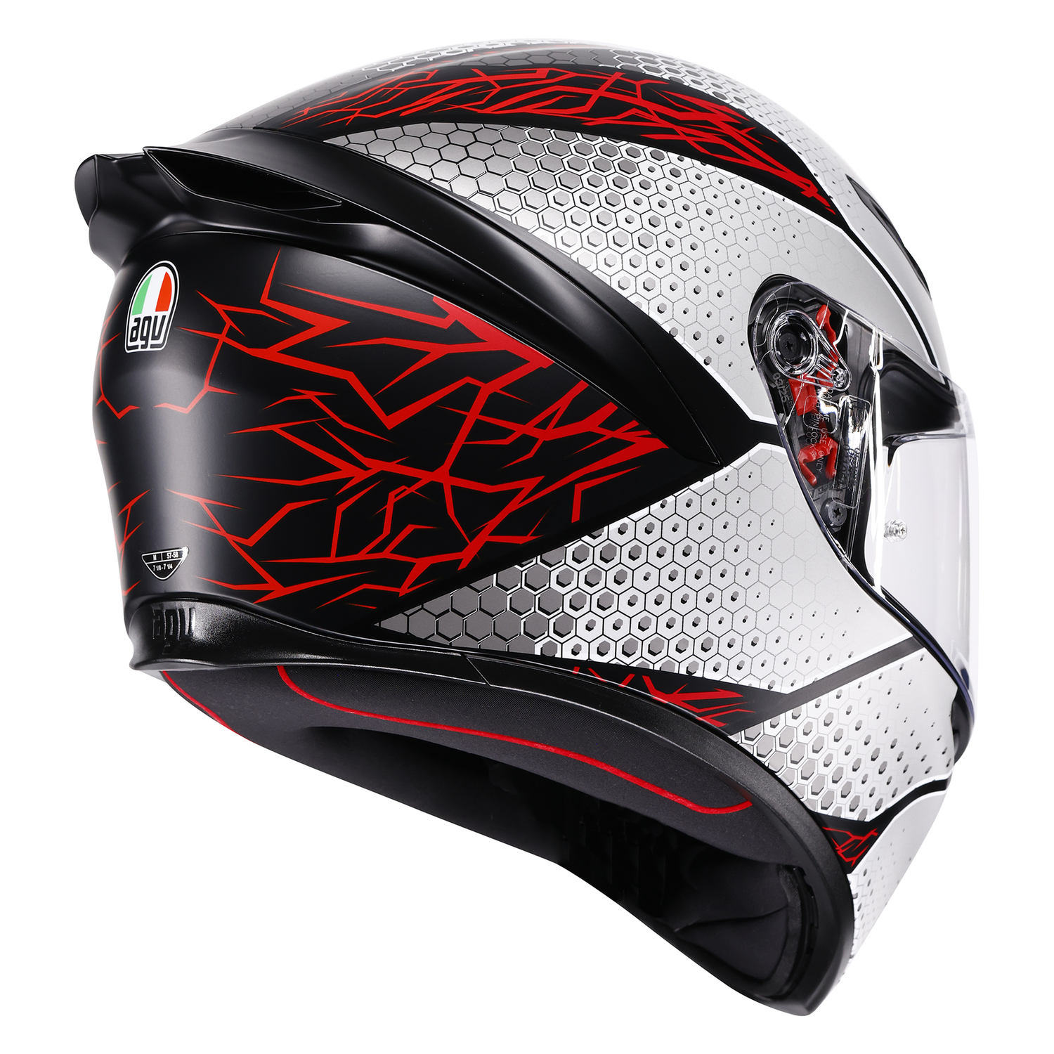 AGV AGV K1-S Speedarmour Matt Black / Grey /Red - Detail View