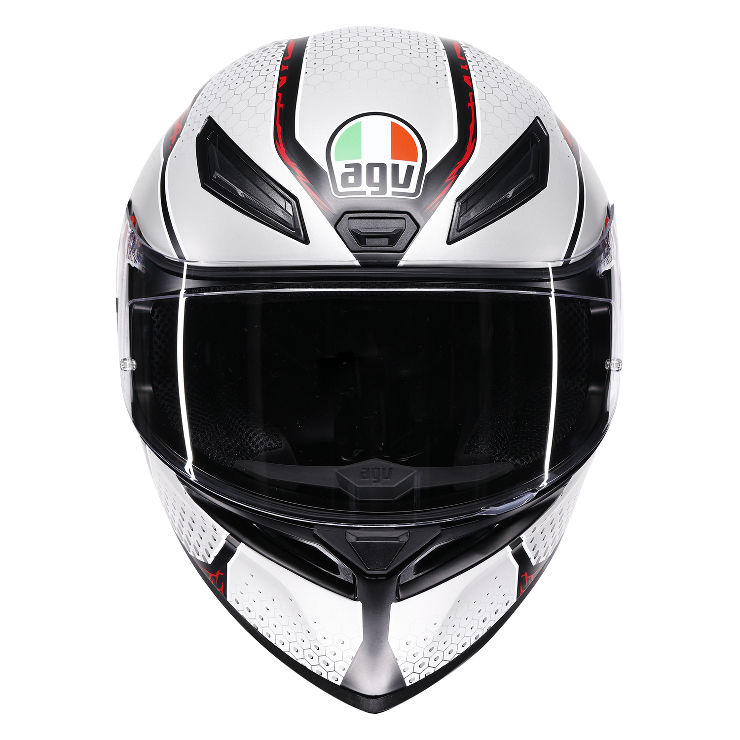 AGV AGV K1-S Speedarmour Matt Black / Grey /Red - Interior View