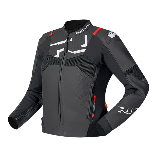 RICHA STRADALE EVO L LADIES MOTORCYCLE JACKET BLACK/WHITE
