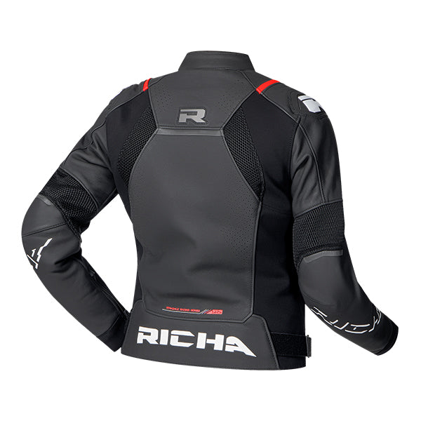 RICHA STRADALE EVO L LADIES MOTORCYCLE JACKET BLACK/WHITE