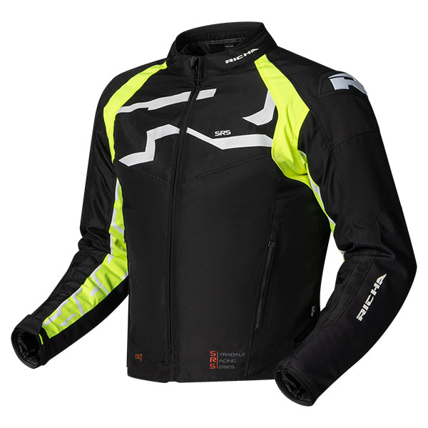 RICHA STRADALE TEX WP JACKET BLACK/F YELL